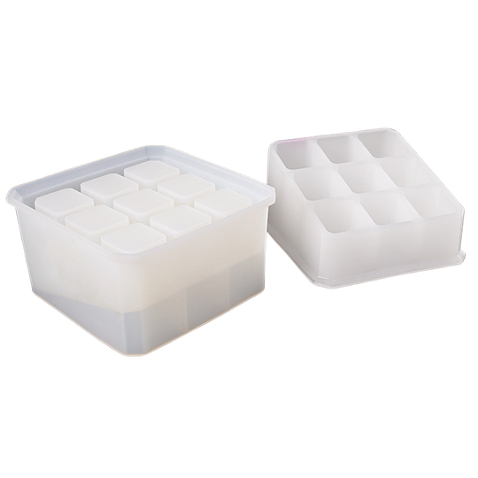 Molde de silicona para portabolígrafos con 9 ranuras