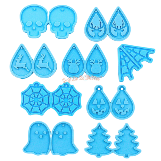 Halloween Dangle Earrings Silicone Mold