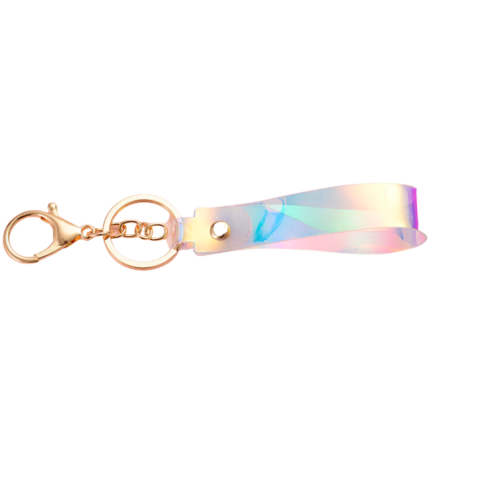 Rose Gold Heart Snap Clip Key Chain (3 pieces)