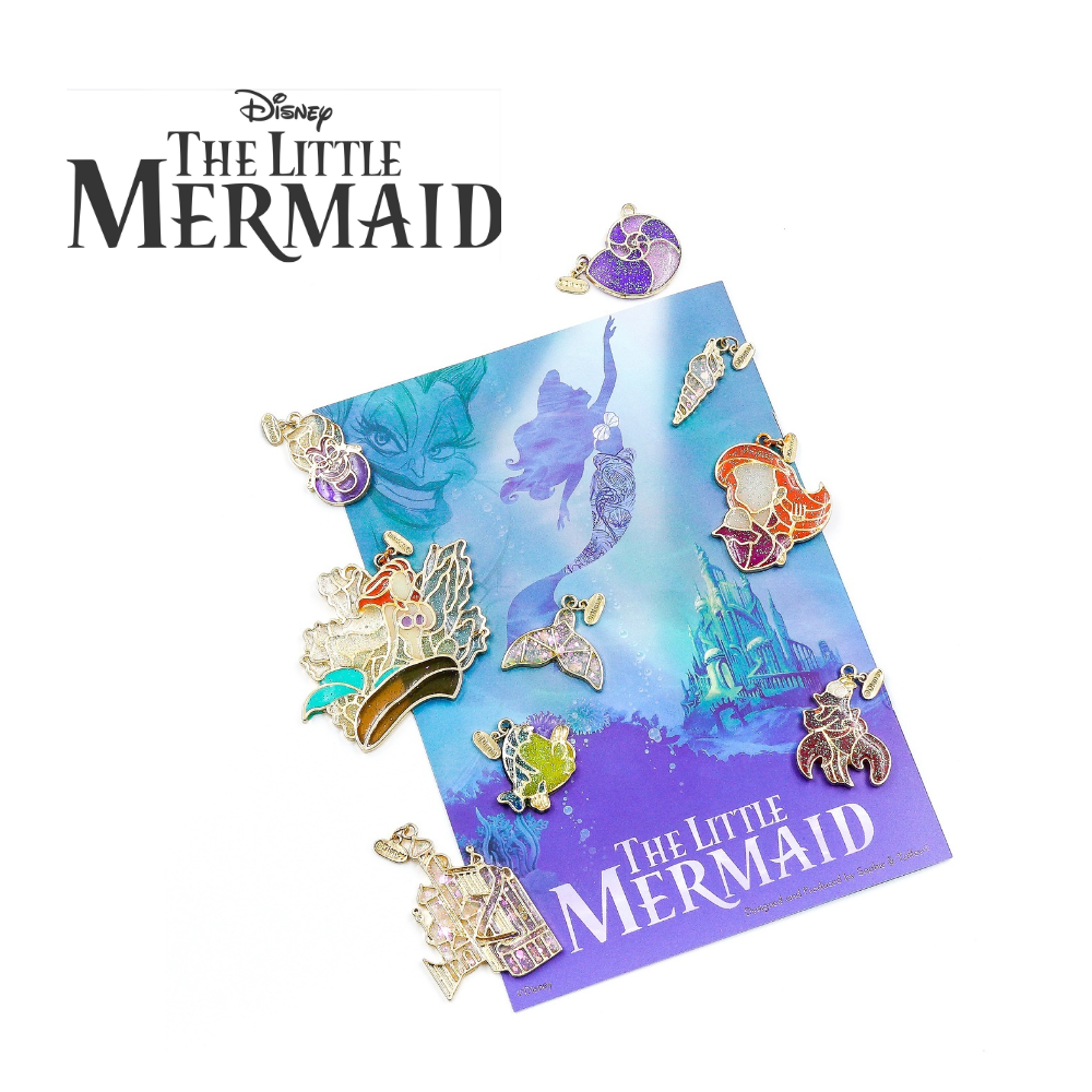 Disney The Little Mermaid Characters Open Bezel Charms (4 pieces)