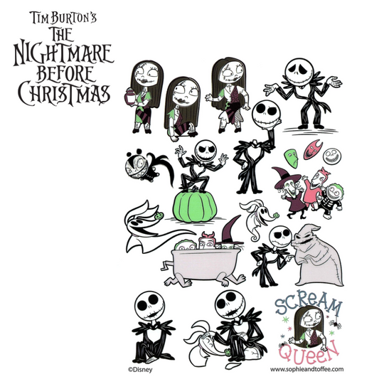 Disney Nightmare Before Christmas Design Resin Film (1 sheet)