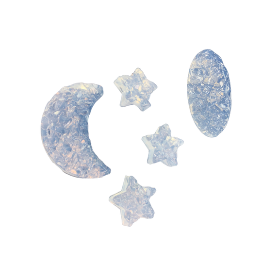 Insertos de molde de silicona con formas geométricas Druzy