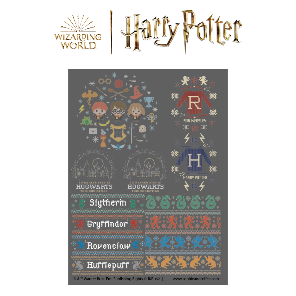 Harry Potter Slytherin & Hufflepuff Theme Design Resin Film, Harry Potter  Sticker Sheet, Harry Potter Clear Resin Film, Villains Sticker