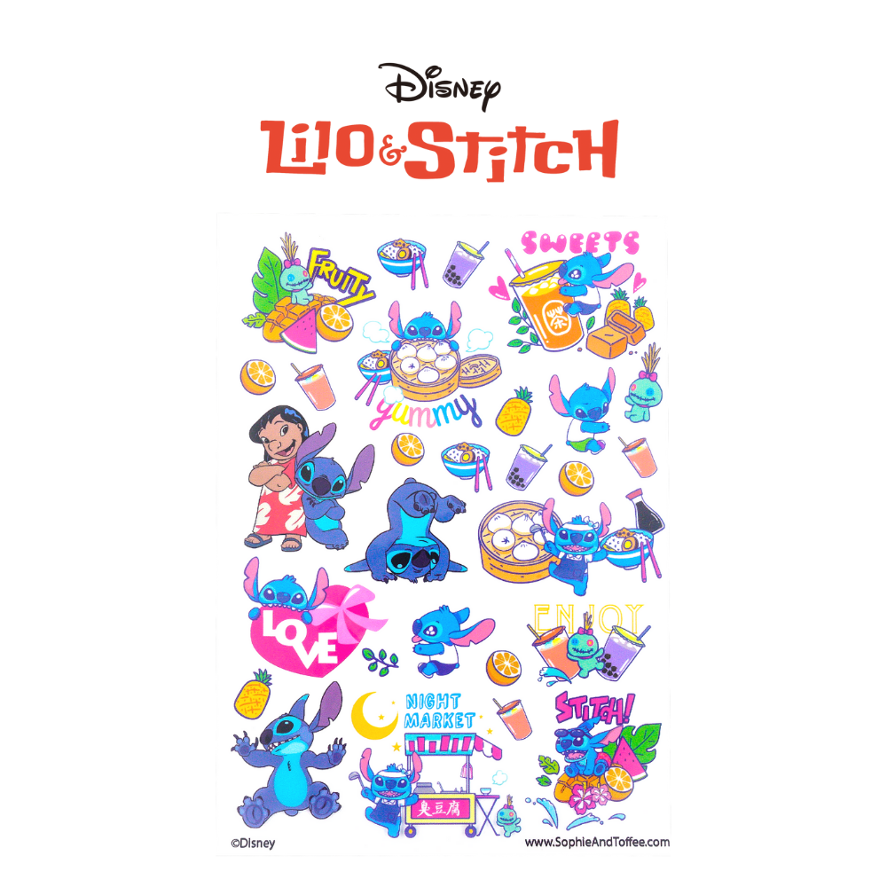 Disney Lilo & Stitch Clear Design Resin Film (4 pieces)
