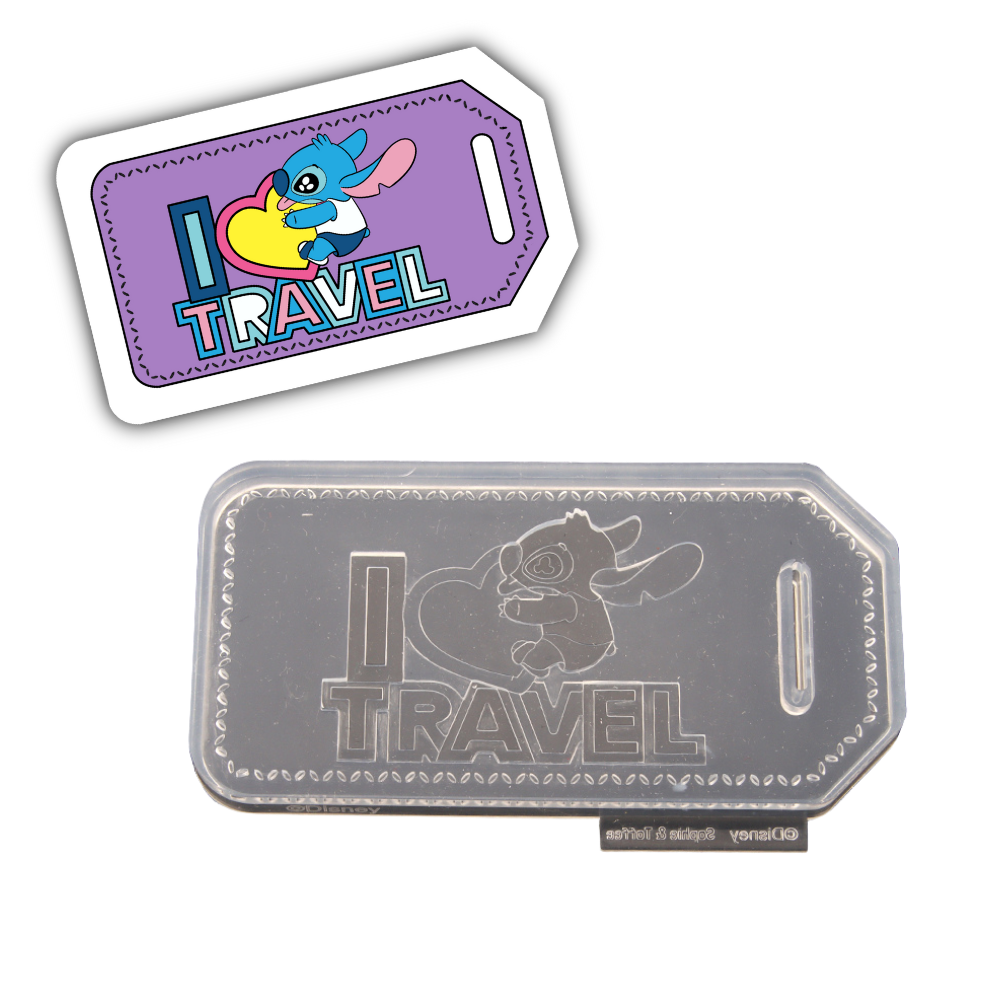 Disney Stitch Travel Tag Silicone Mold