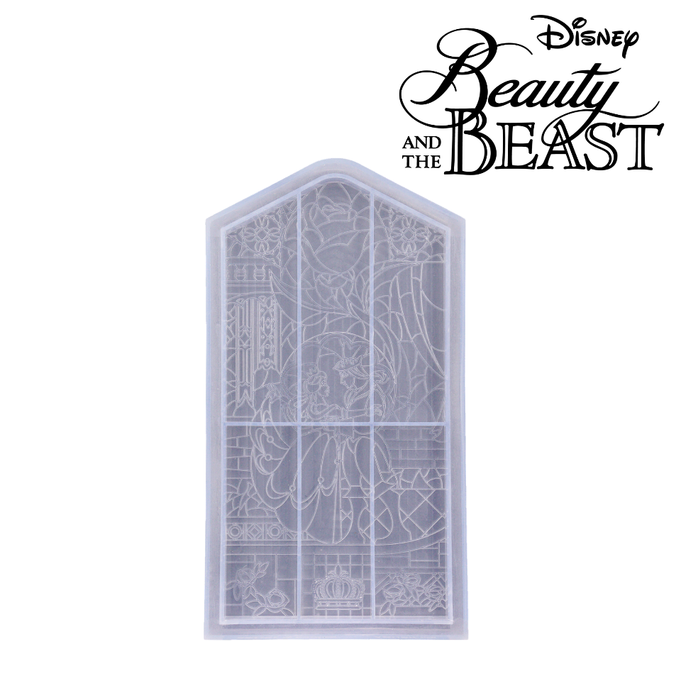 Disney Beauty And The Beast Stained Glass Silicone Mold