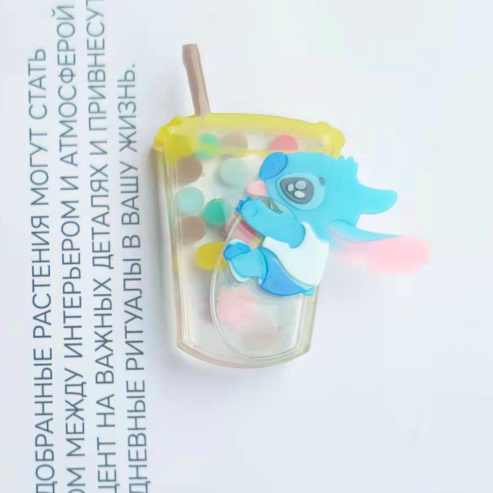 Stitch Drinking Boba Sticker 