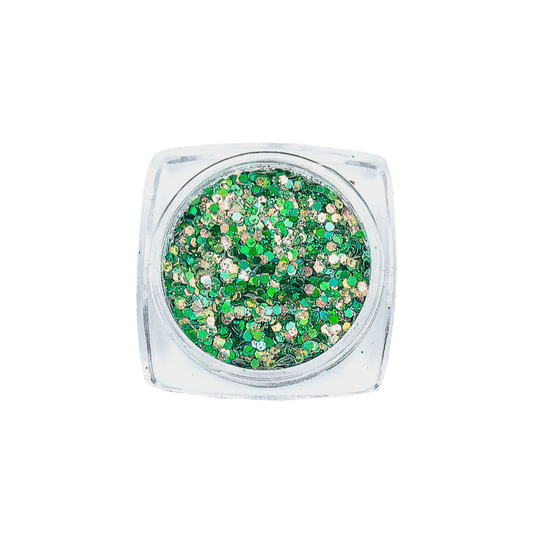 Green Confetti Glitters (2 pieces)