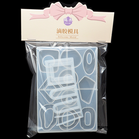 Molde de silicona para colgantes con perforador