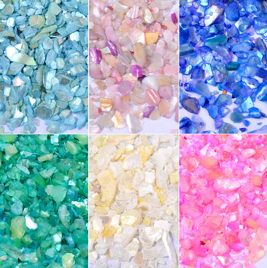 Crushed Shells Inclusions Embellishments