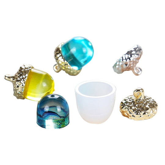 Acorn Cap Silicone Mold Jewelry