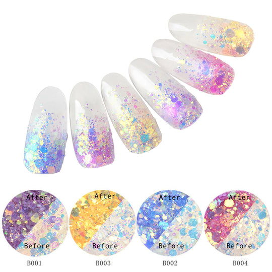 Paillettes changeantes de couleur (pack de 6 pièces)