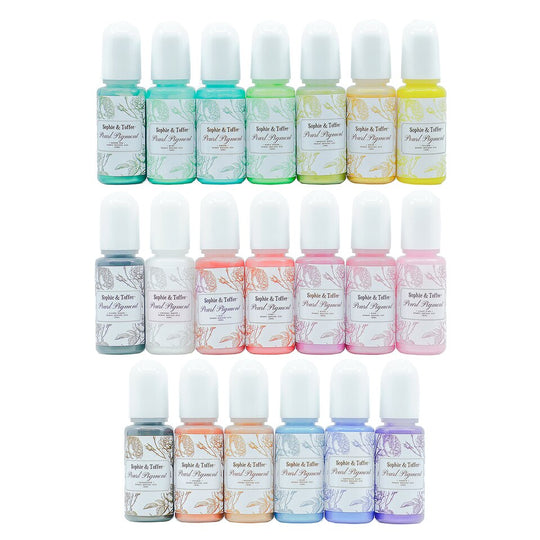 Teinture pigmentaire nacrée scintillante